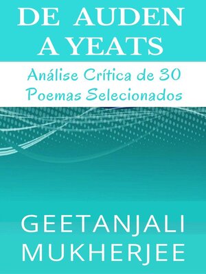 cover image of De Auden a Yeats